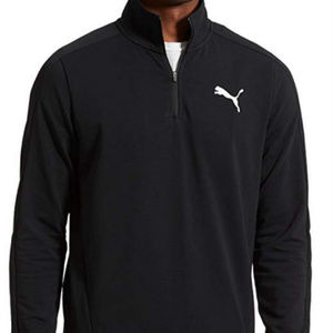 Men's PUMA Stretchlite 1/4 Zip Pull-Over Top Black